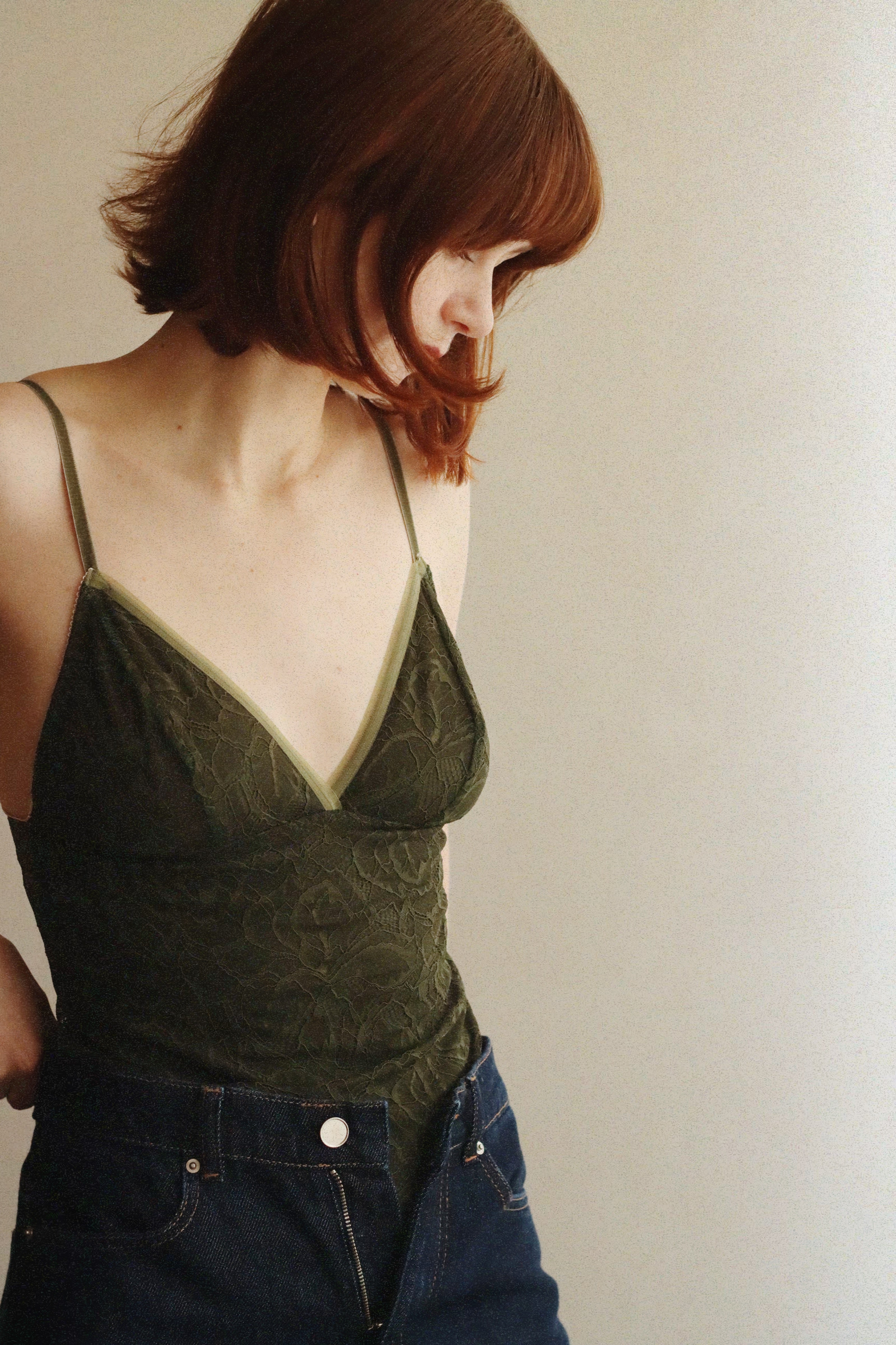 Inspire top teal Forest green