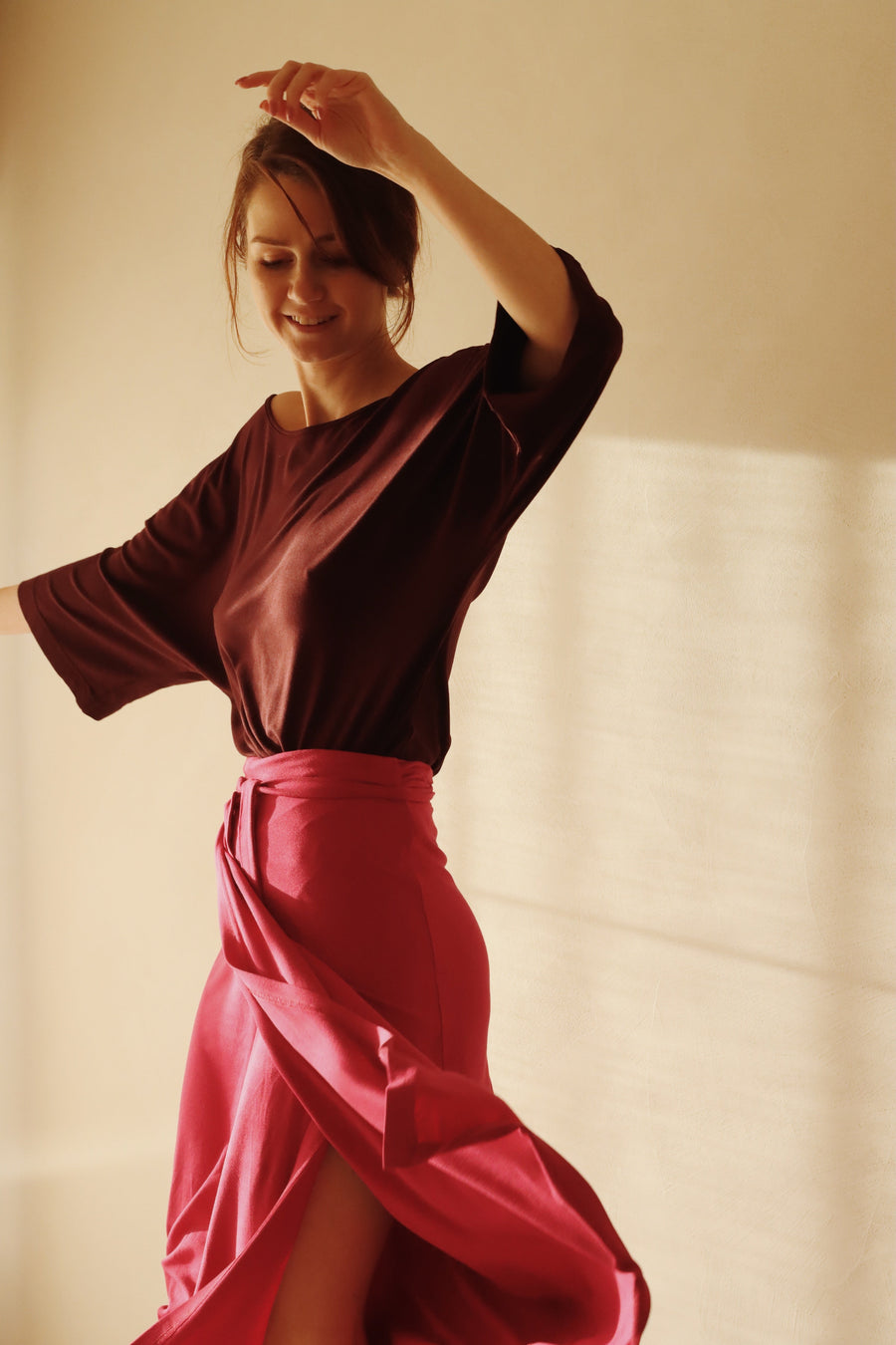 The wrap skirt Fuchsia (Last pieces size M)