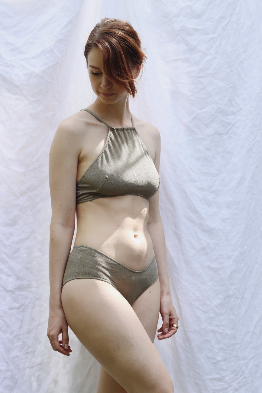 La Fine Fleur Olive Green bikini bottoms