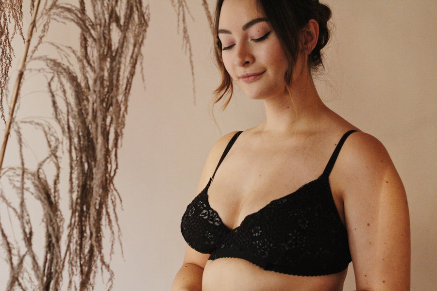 Maternity bra black (pre order)